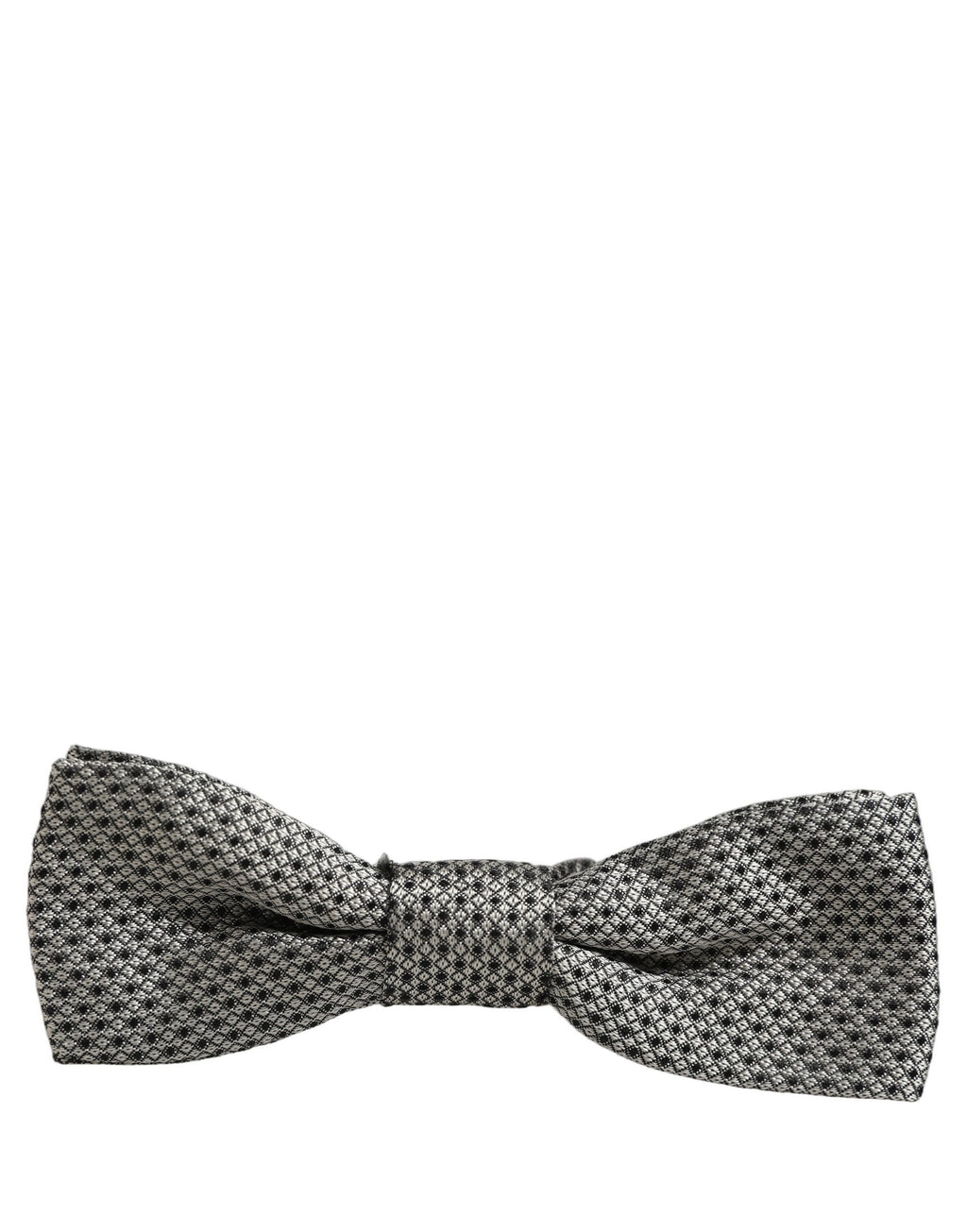 Dolce & Gabbana Herren Fliege aus Seide mit Muster, Grau, Verstellbar