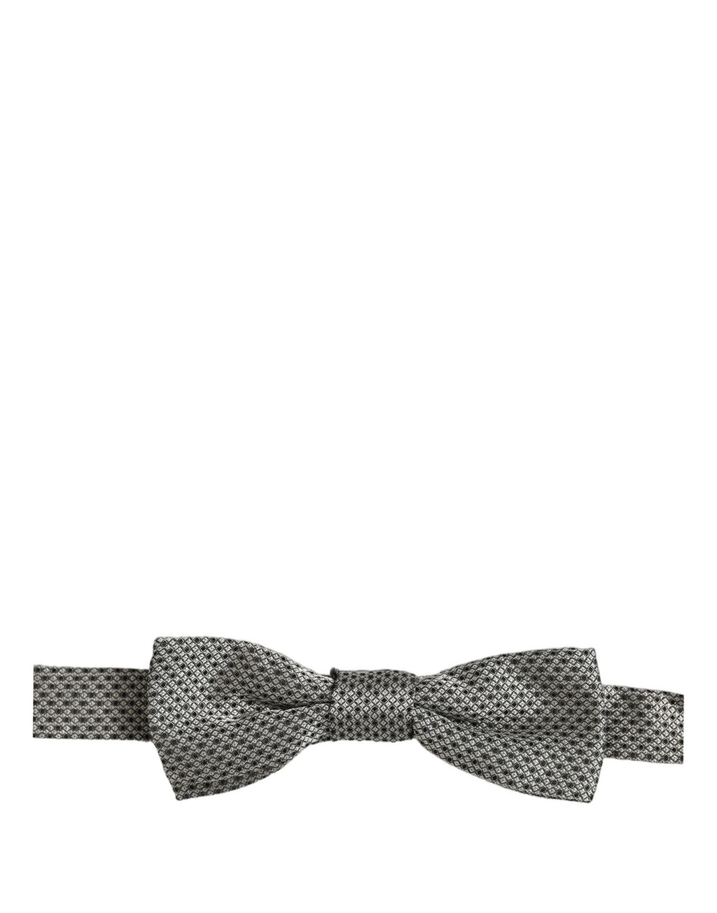 Dolce & Gabbana Herren Fliege aus Seide mit Muster, Grau, Verstellbar