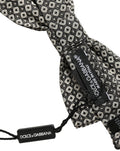 Dolce & Gabbana Herren Fliege aus Seide mit Muster, Grau, Verstellbar