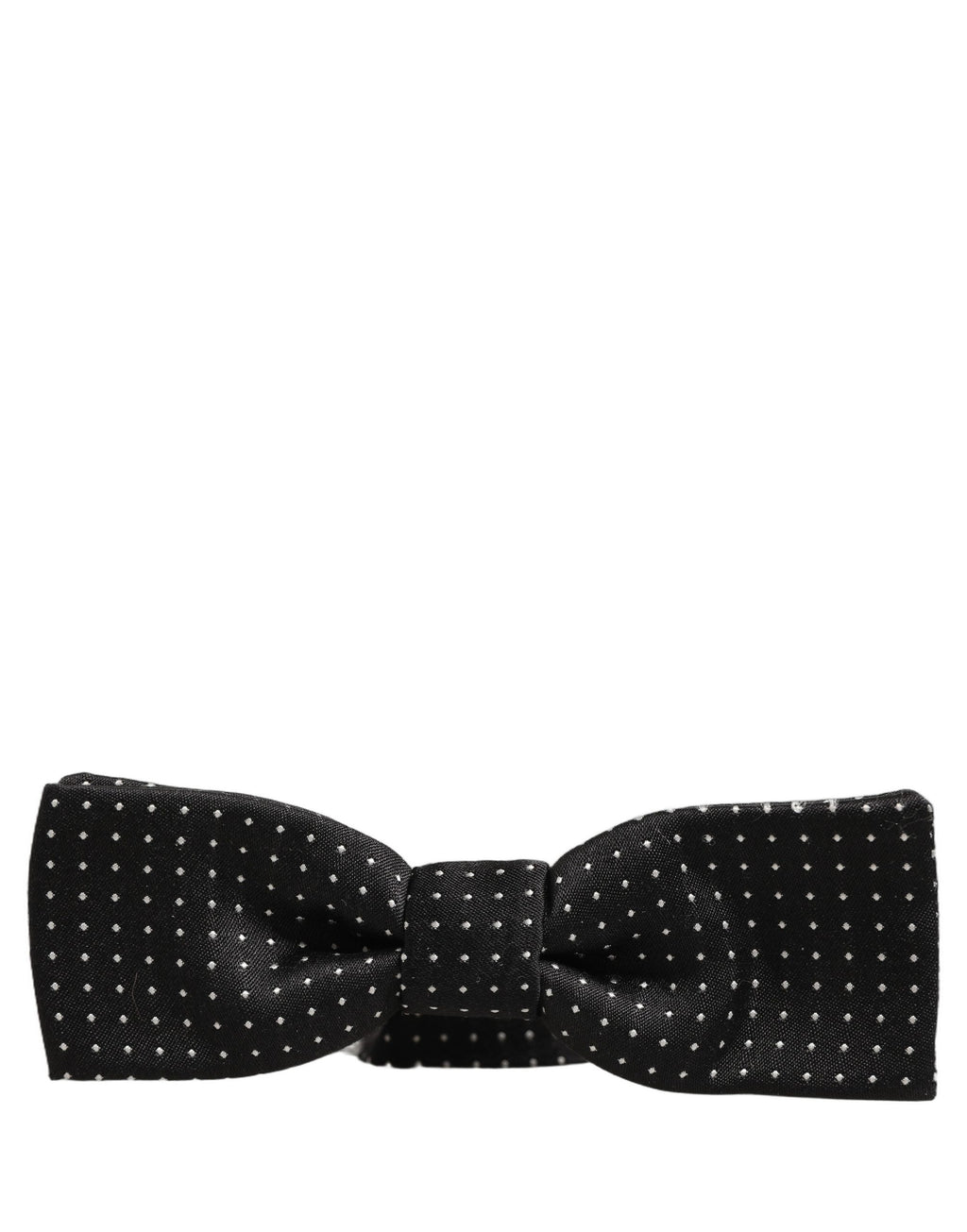 Dolce & Gabbana Schwarze und weiße gepunktete, verstellbare Papillon-Fliege