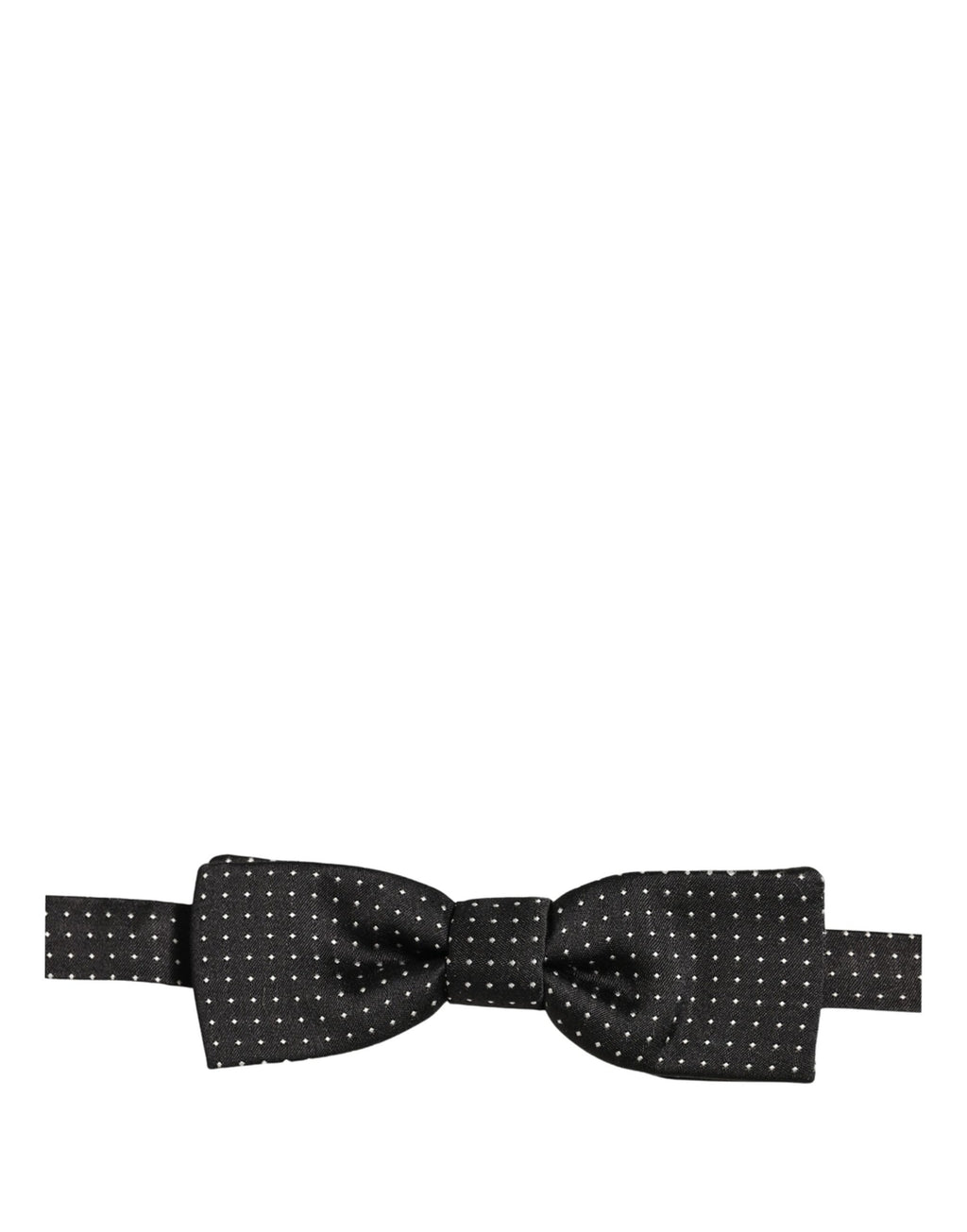 Dolce & Gabbana Schwarze und weiße gepunktete, verstellbare Papillon-Fliege