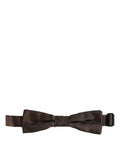 Dolce & Gabbana Herren Fliege aus 100% Seide, verstellbar, Braun