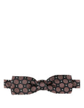 Dolce & Gabbana Multicolor Geometric Silk Adjustable Neck Papillon Bow Tie
