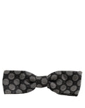 Dolce & Gabbana Schwarze und weiße geometrische Seiden-Papillon-Fliege, verstellbar