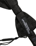 Dolce & Gabbana Herren Schwarze Paisley Seide Verstellbare Krawatte Fliege