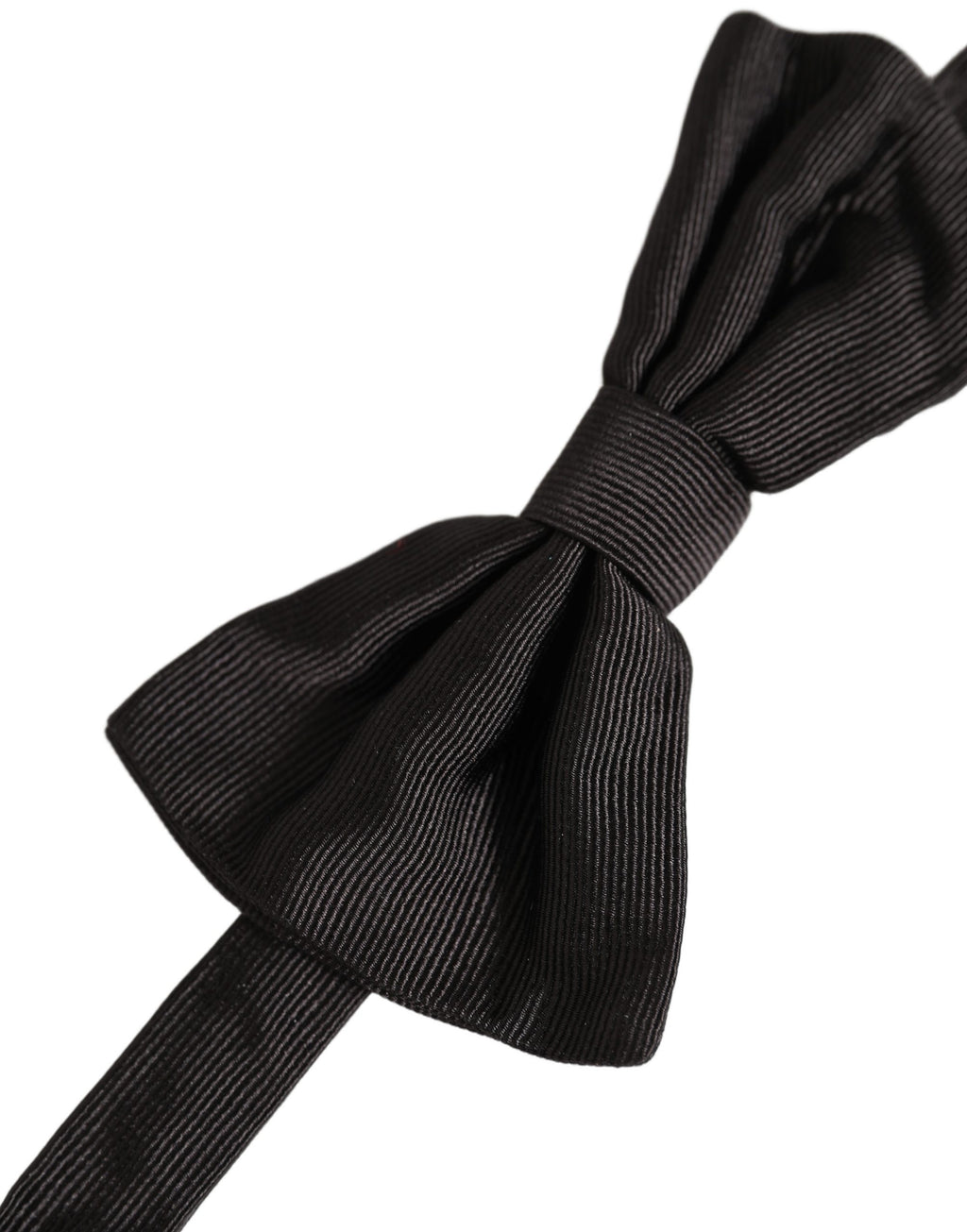 Dolce & Gabbana Herren Schwarze 100% Seide Verstellbare Krawatte Fliege