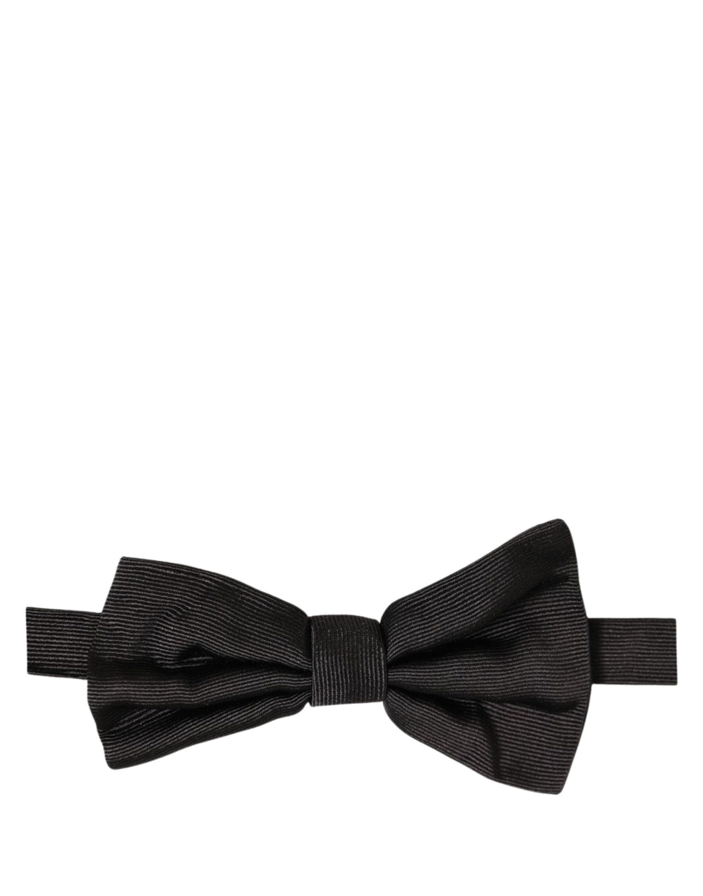 Dolce & Gabbana Herren Schwarze 100% Seide Verstellbare Krawatte Fliege