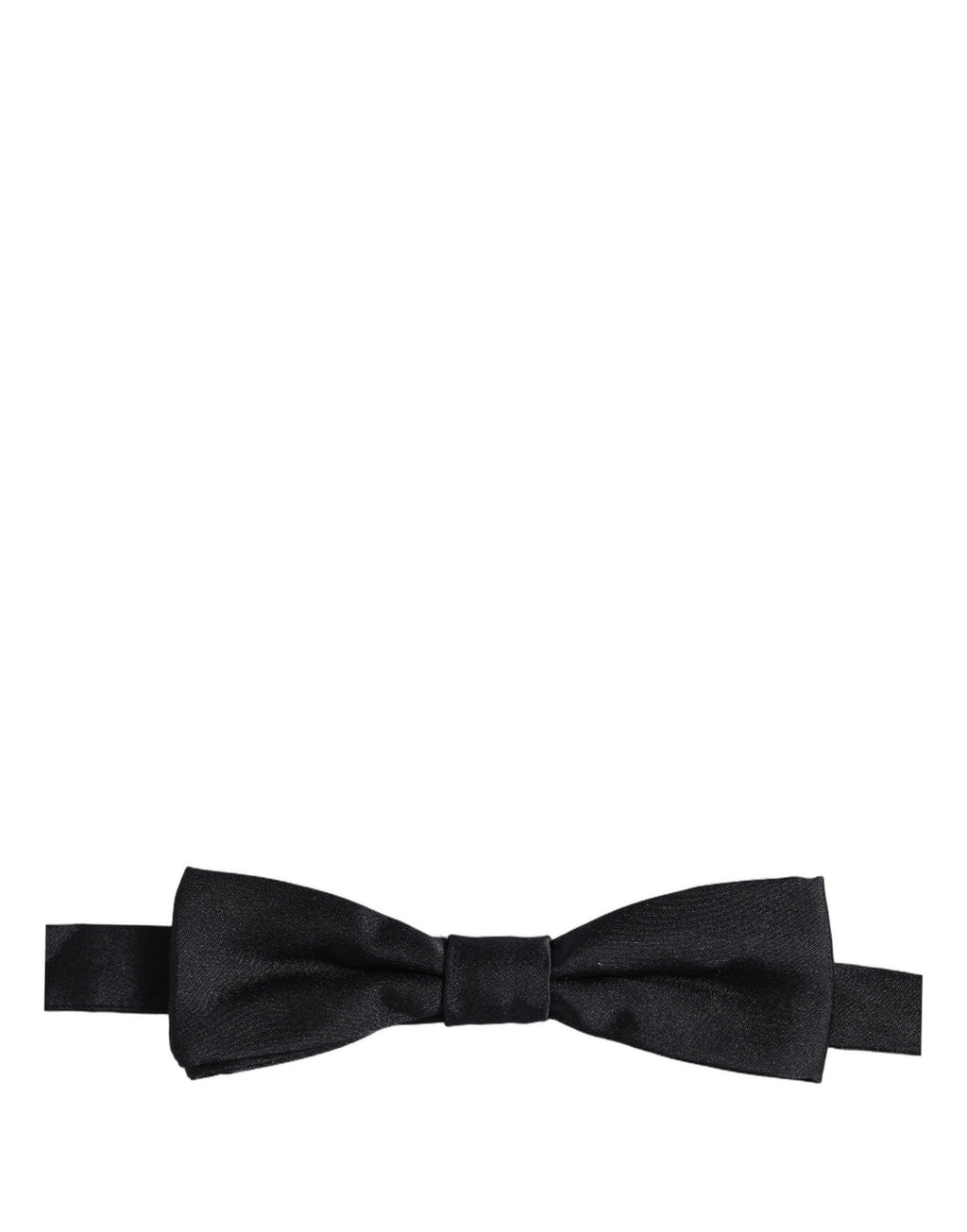 Dolce & Gabbana Herren Schwarze 100% Seide Verstellbare Krawatte Fliege