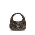 Miu Miu Braune Lammleder Schultertasche Ovis Aries Aries