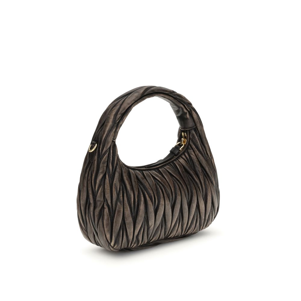 Miu Miu Braune Lammleder Schultertasche Ovis Aries Aries