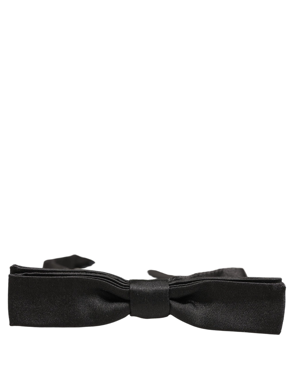 Dolce & Gabbana Herren Schwarze 100% Seide Verstellbare Krawatte Fliege