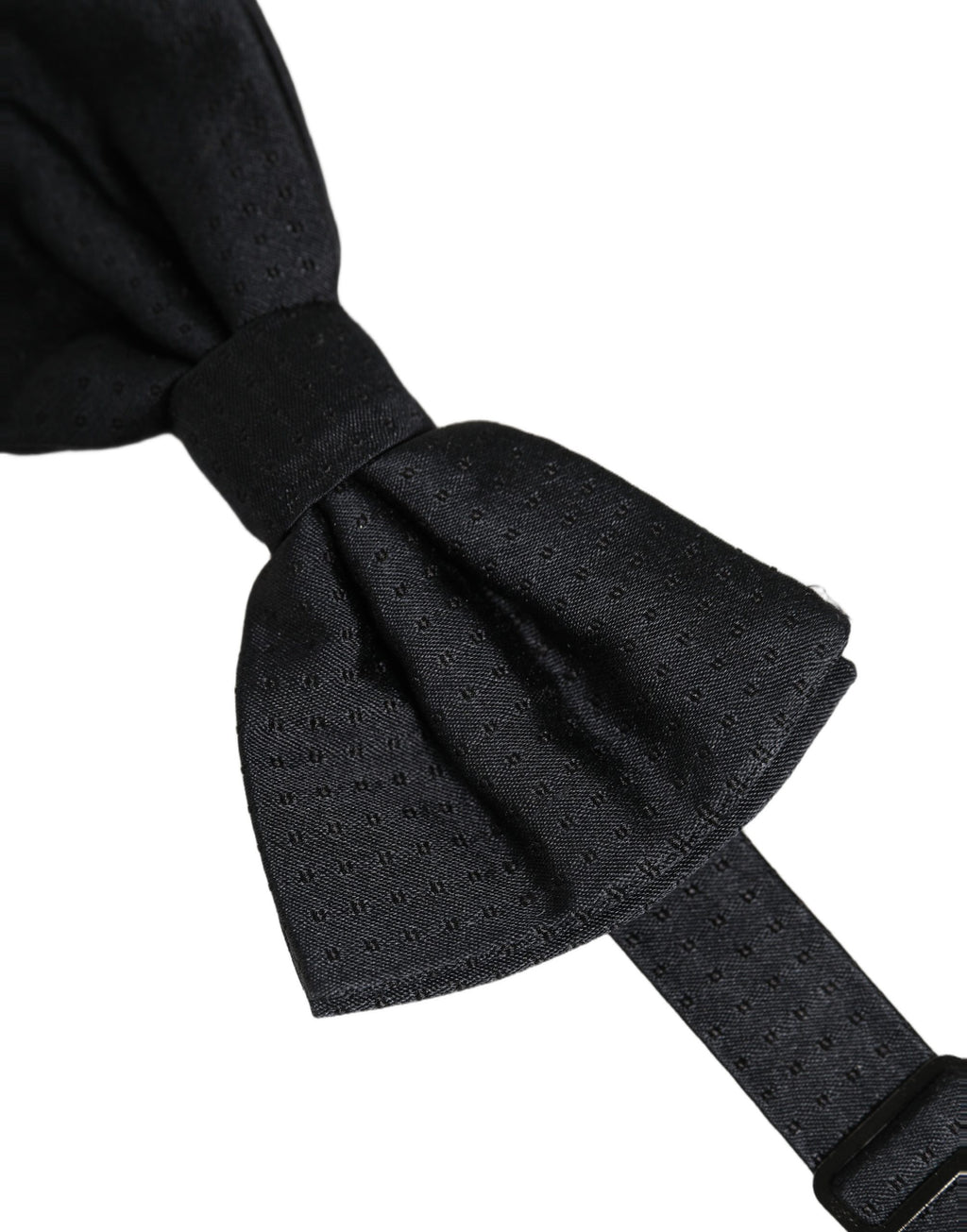Dolce & Gabbana Herren Schwarze 100% Seide Verstellbare Krawatte Fliege