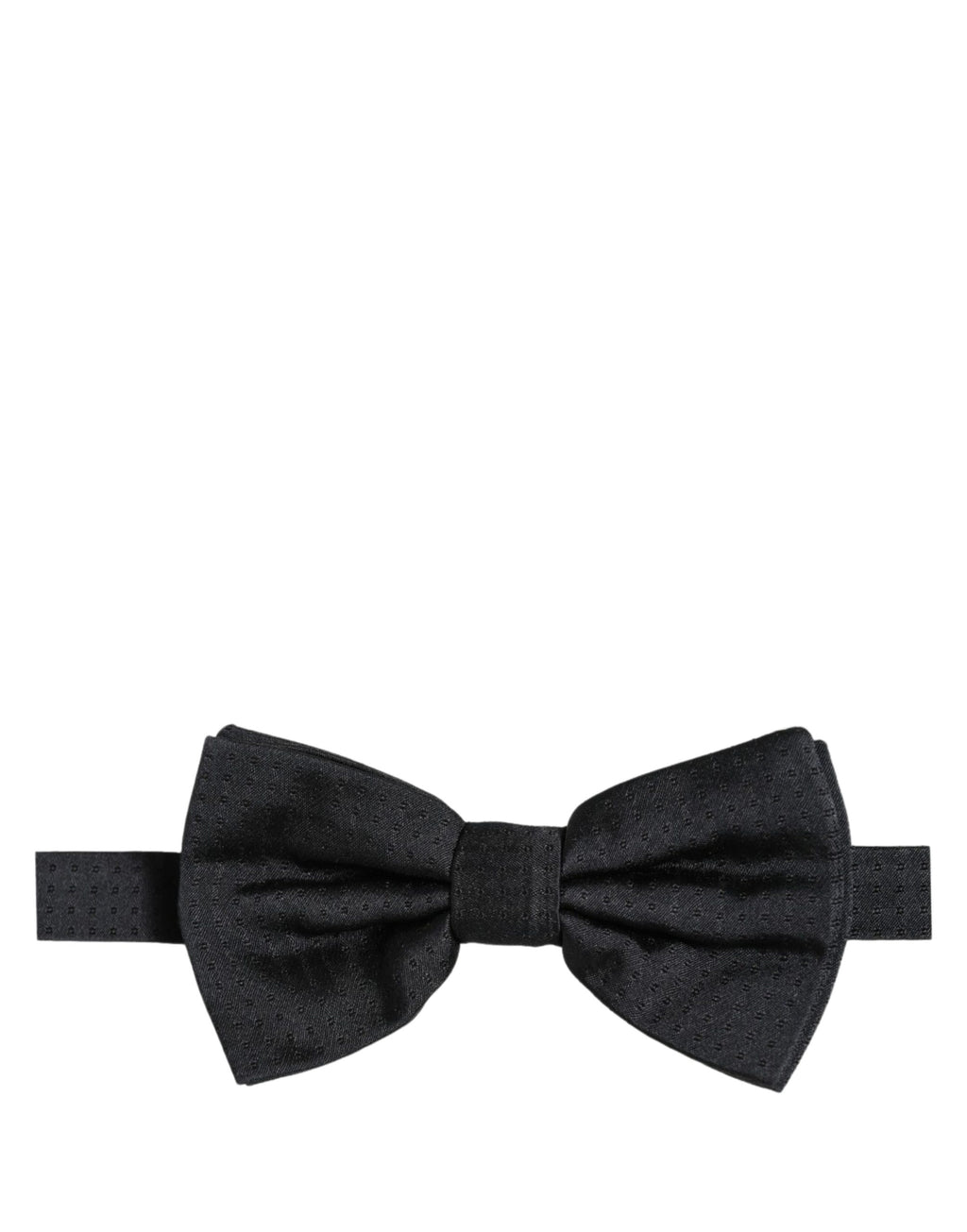 Dolce & Gabbana Herren Schwarze 100% Seide Verstellbare Krawatte Fliege