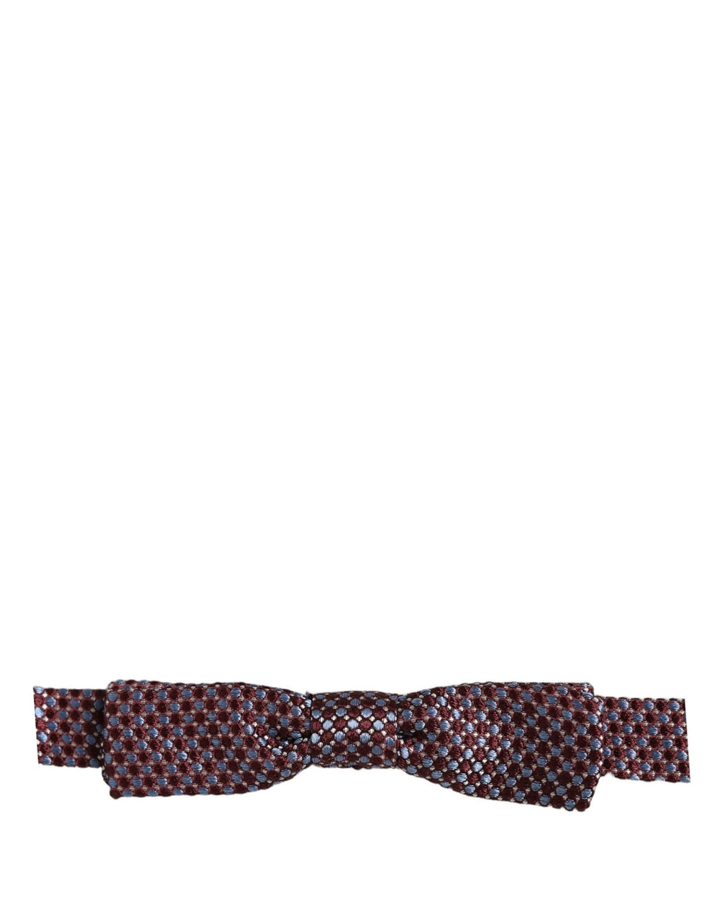 Dolce & Gabbana Blau-burgunderrotes gewebtes, verstellbares Papillon-Fliegenband