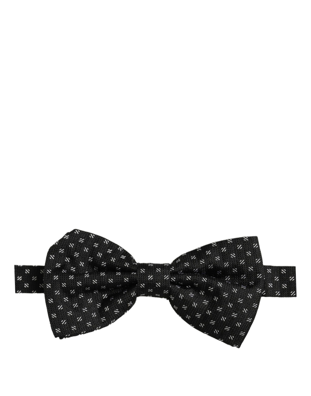 Dolce & Gabbana Herren Schwarze Gemusterte Verstellbare Hals-Papillon-Fliege