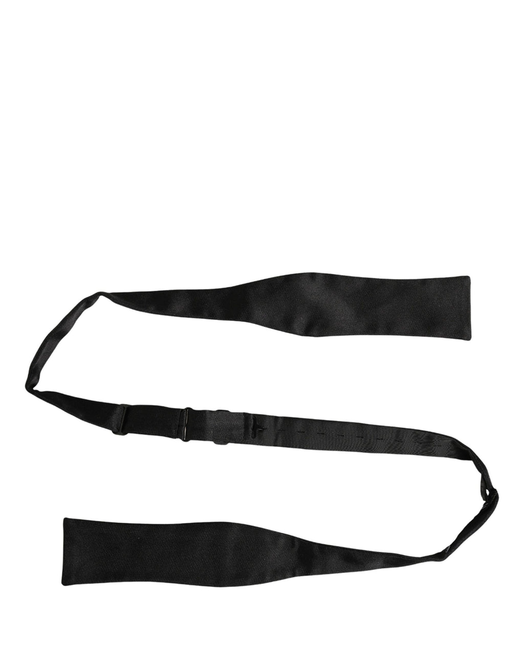 Dolce & Gabbana Herren Schwarze 100% Seide Verstellbare Krawatte Fliege