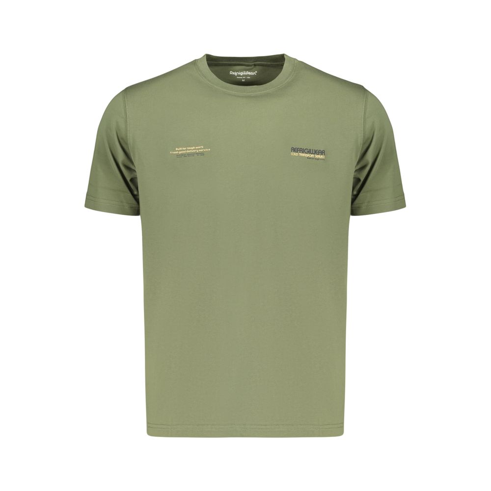 Refrigiwear Grünes Baumwoll-T-Shirt für Herren