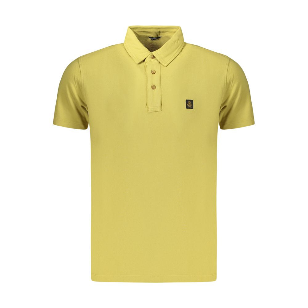 Refrigiwear Herren-Poloshirt aus gelber Baumwolle