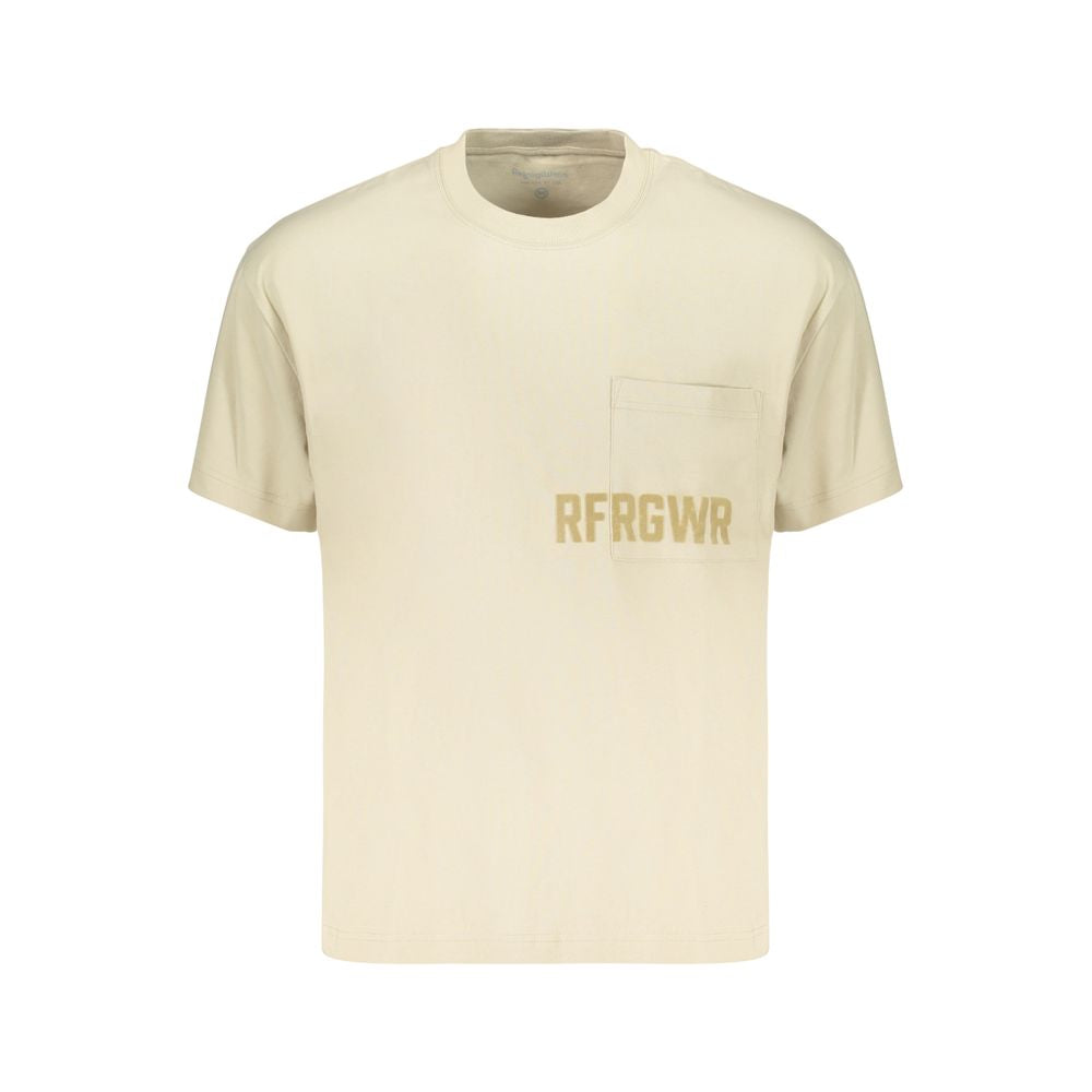Refrigiwear Beigefarbenes T-Shirt aus Baumwolle