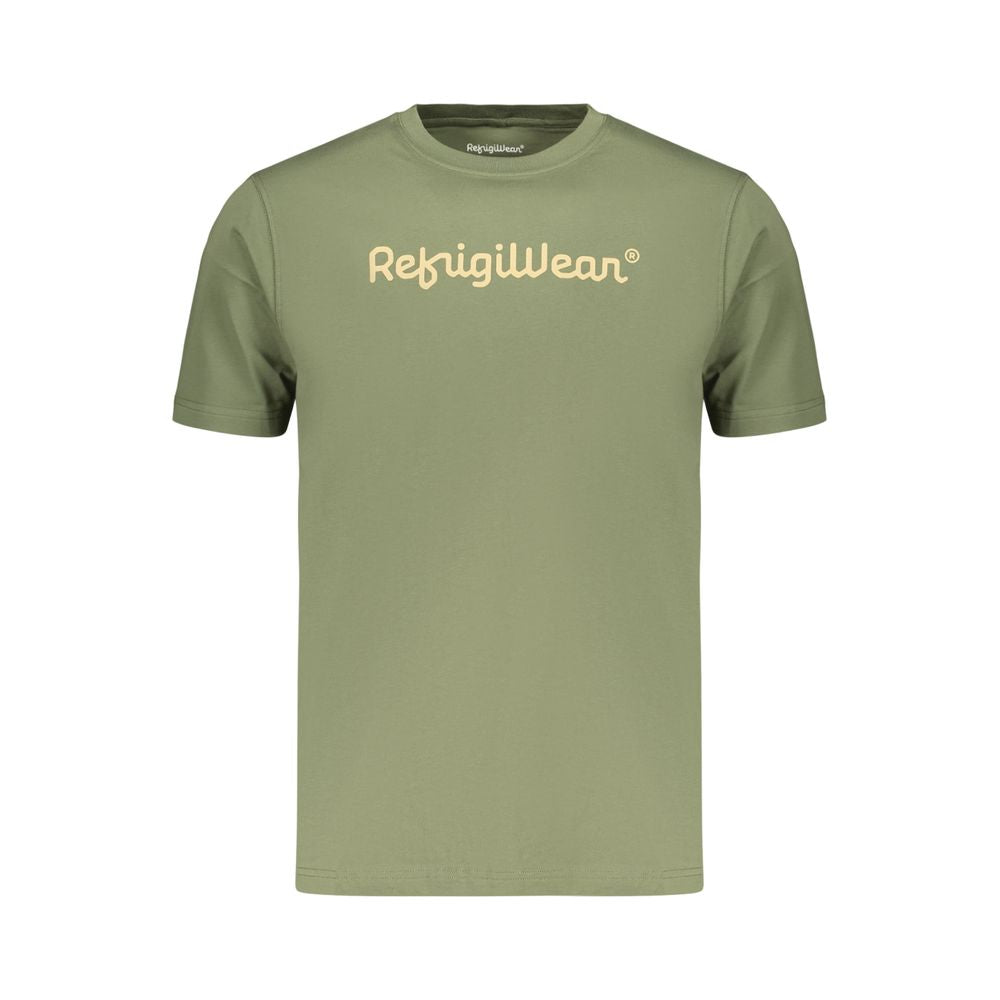 Refrigiwear Verde Baumwoll-T-Shirt für Herren