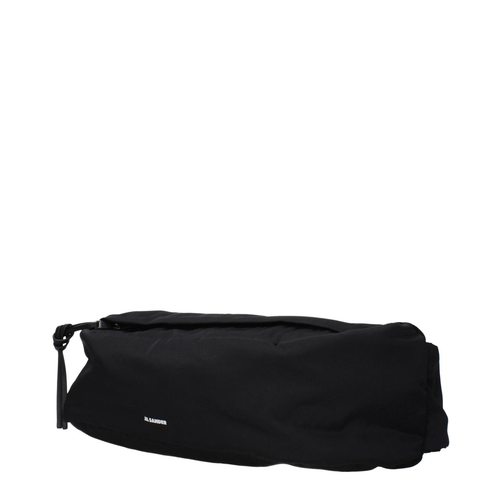 Jil Sander Schwarzer Rucksack aus Stoff
