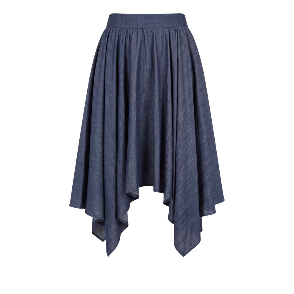 Trussardi Jeans Blaue Jeansrock für Damen
