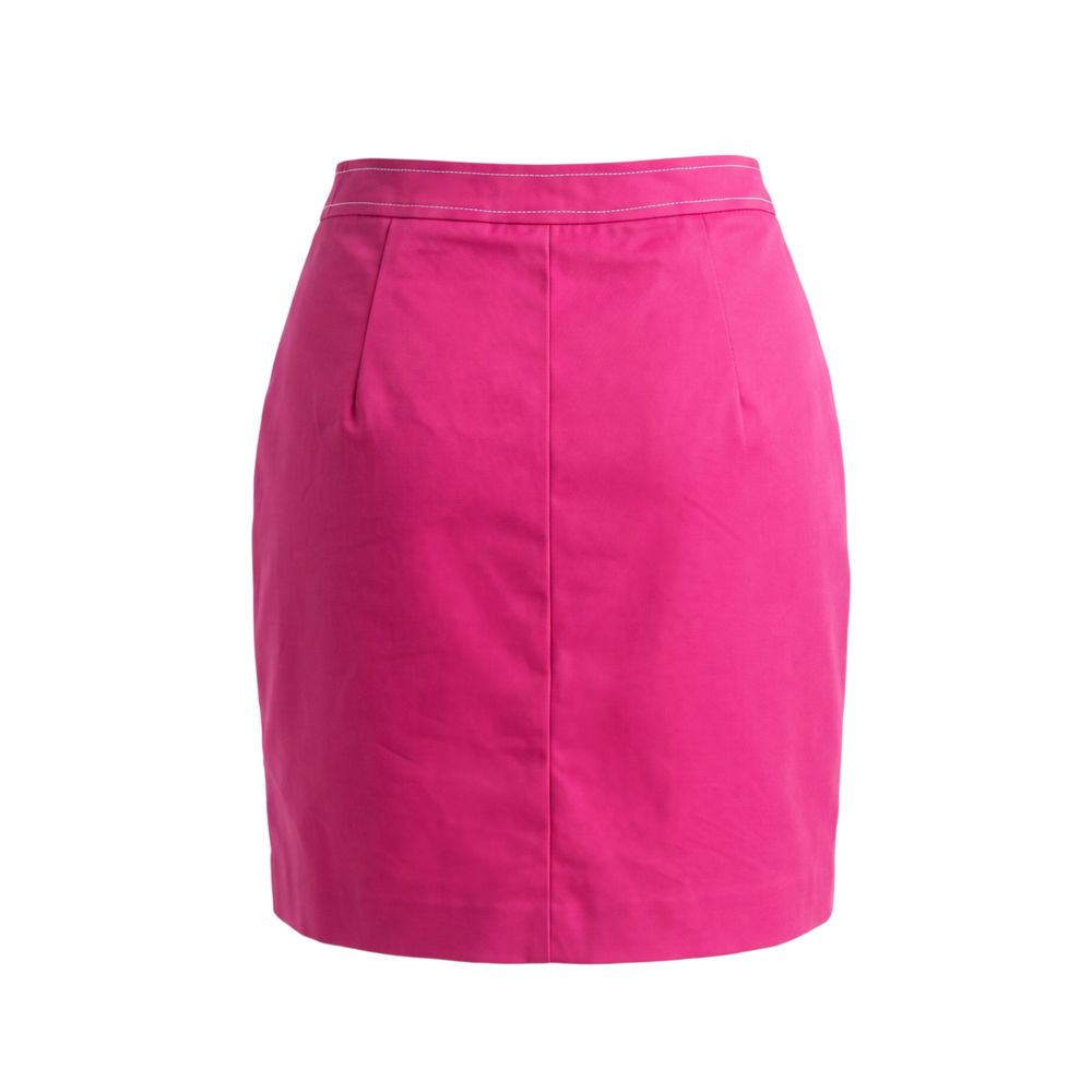Trussardi Jeans Pink Cotton Damenrock