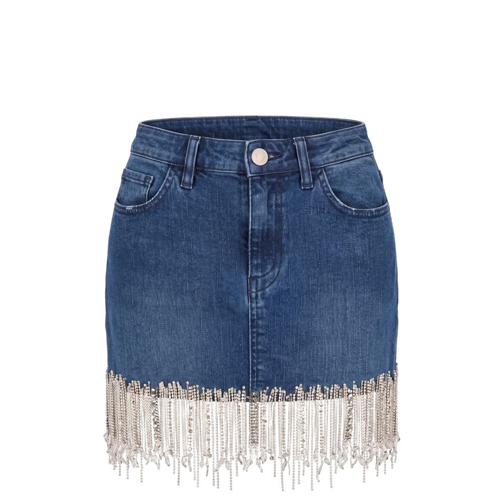 Trussardi Jeans Blaue Jeans-Minirock für Damen