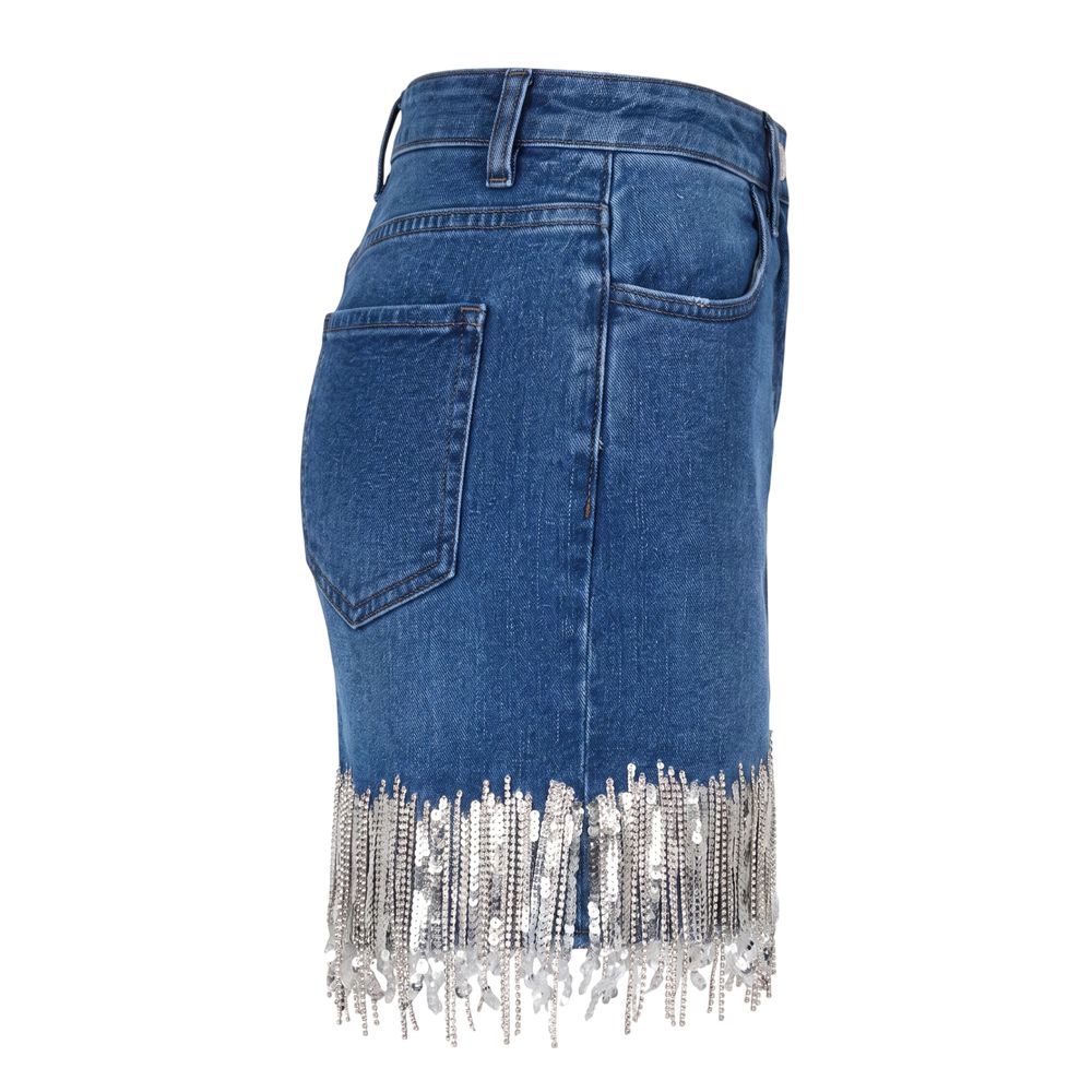 Trussardi Jeans Blaue Jeans-Minirock für Damen