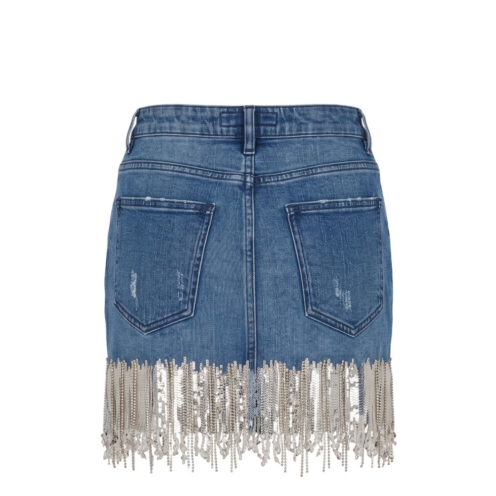 Trussardi Jeans Blaue Jeans-Minirock für Damen