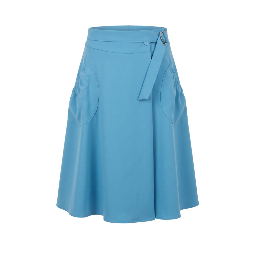Trussardi Jeans Blaue Damen-Rock aus Polyester