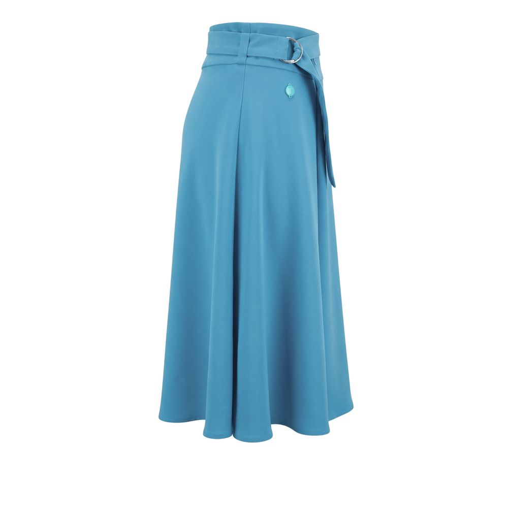 Trussardi Jeans Blaue Damen-Rock aus Polyester