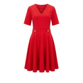 Trussardi Jeans Rotes Poliestere Damenkleid