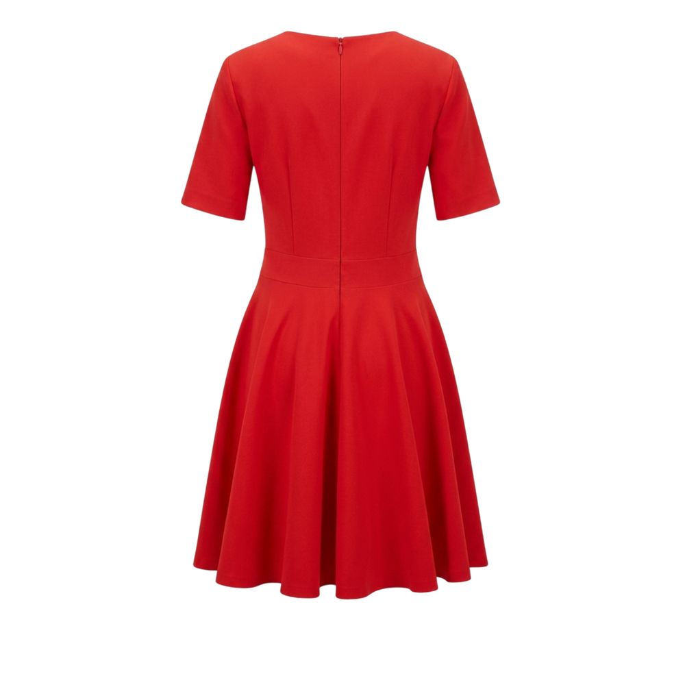 Trussardi Jeans Rotes Poliestere Damenkleid