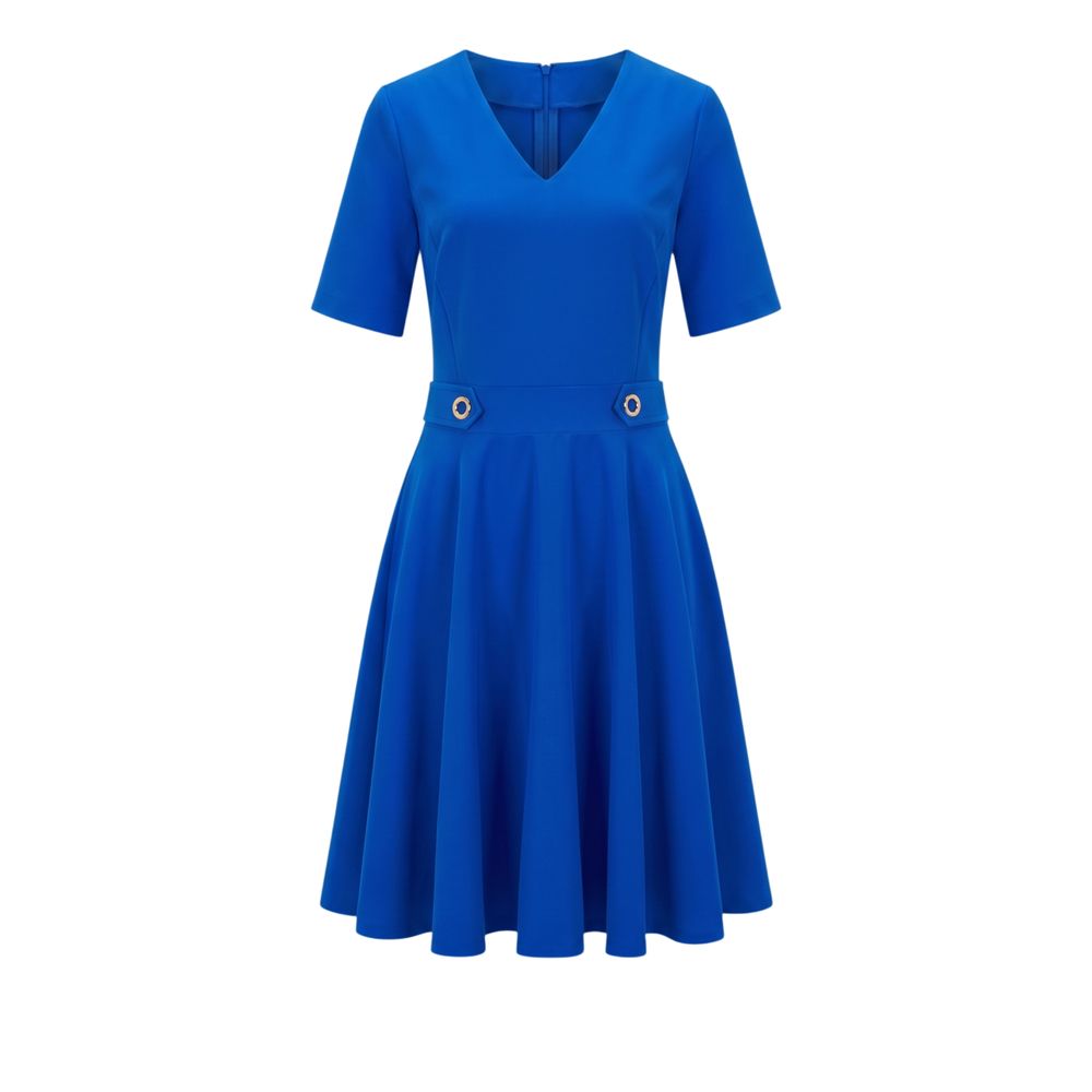 Trussardi Jeans Blaues Polyester-Kleid für Damen