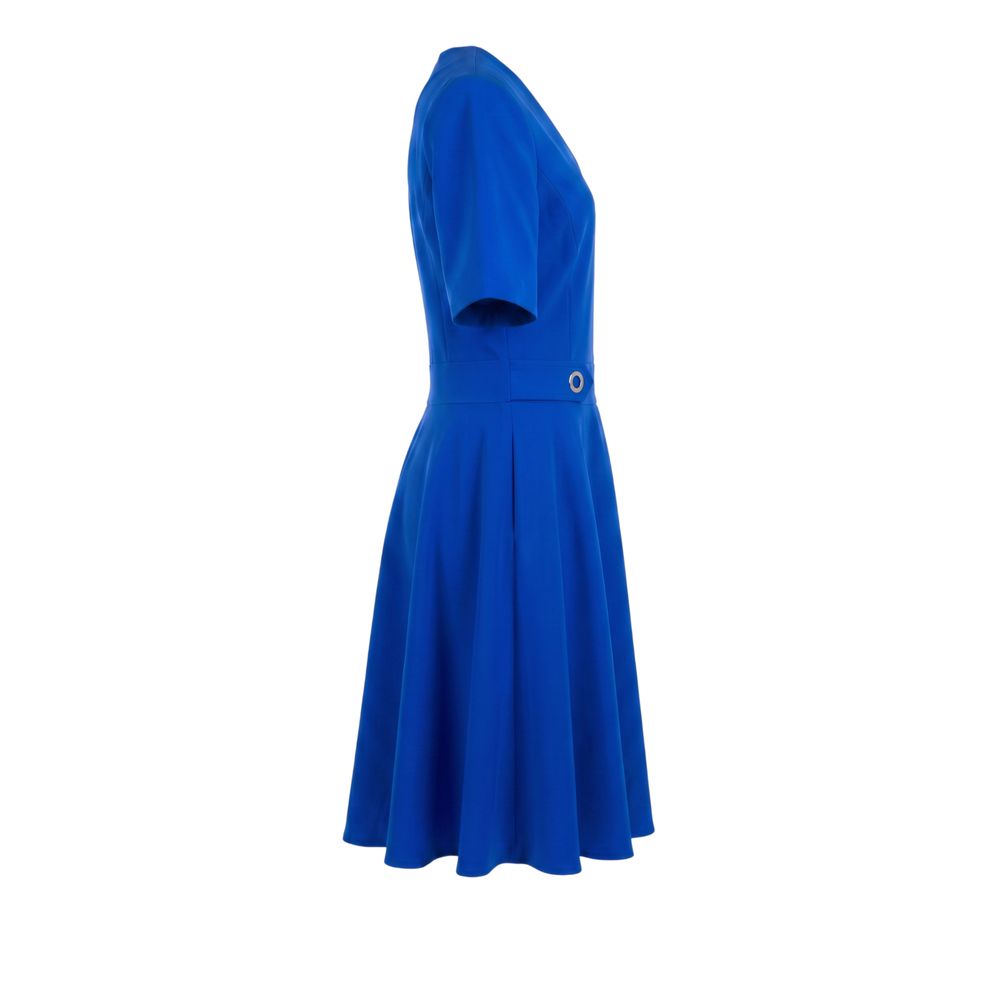 Trussardi Jeans Blaues Polyester-Kleid für Damen