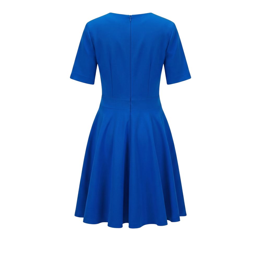 Trussardi Jeans Blaues Polyester-Kleid für Damen