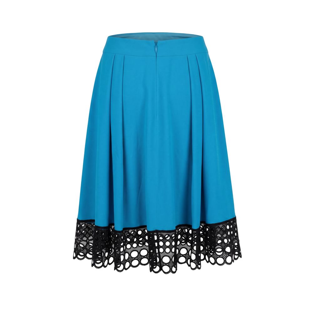 Trussardi Blaue Damenrock aus Acetat