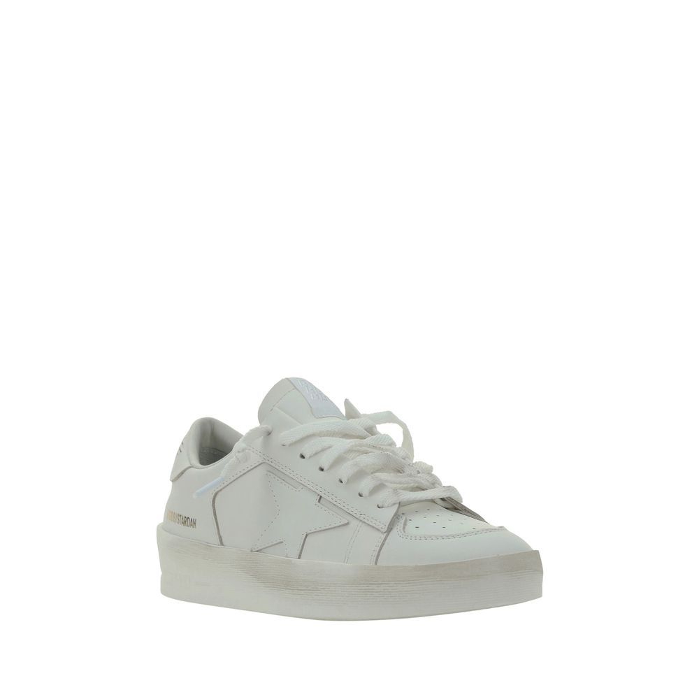 Golden Goose Weiße Sneaker aus Ziegenleder