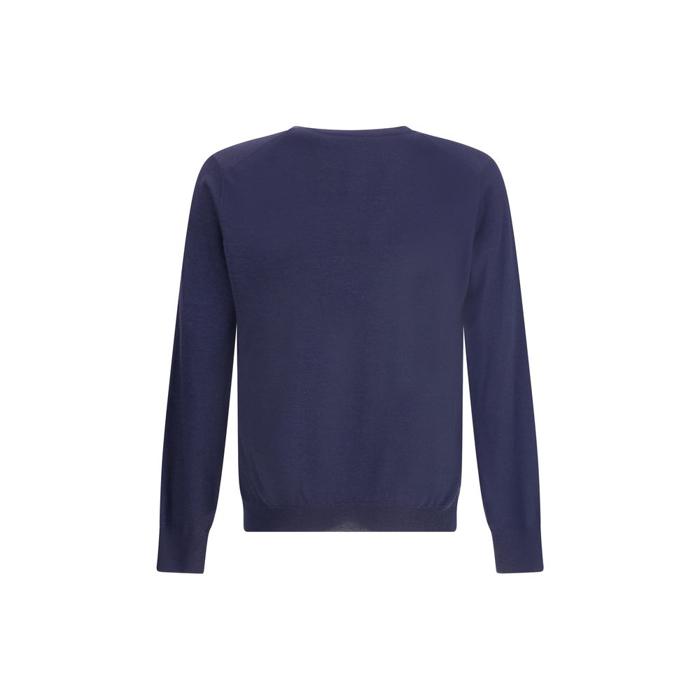 Brunello Cucinelli Blauer Kaschmirpullover