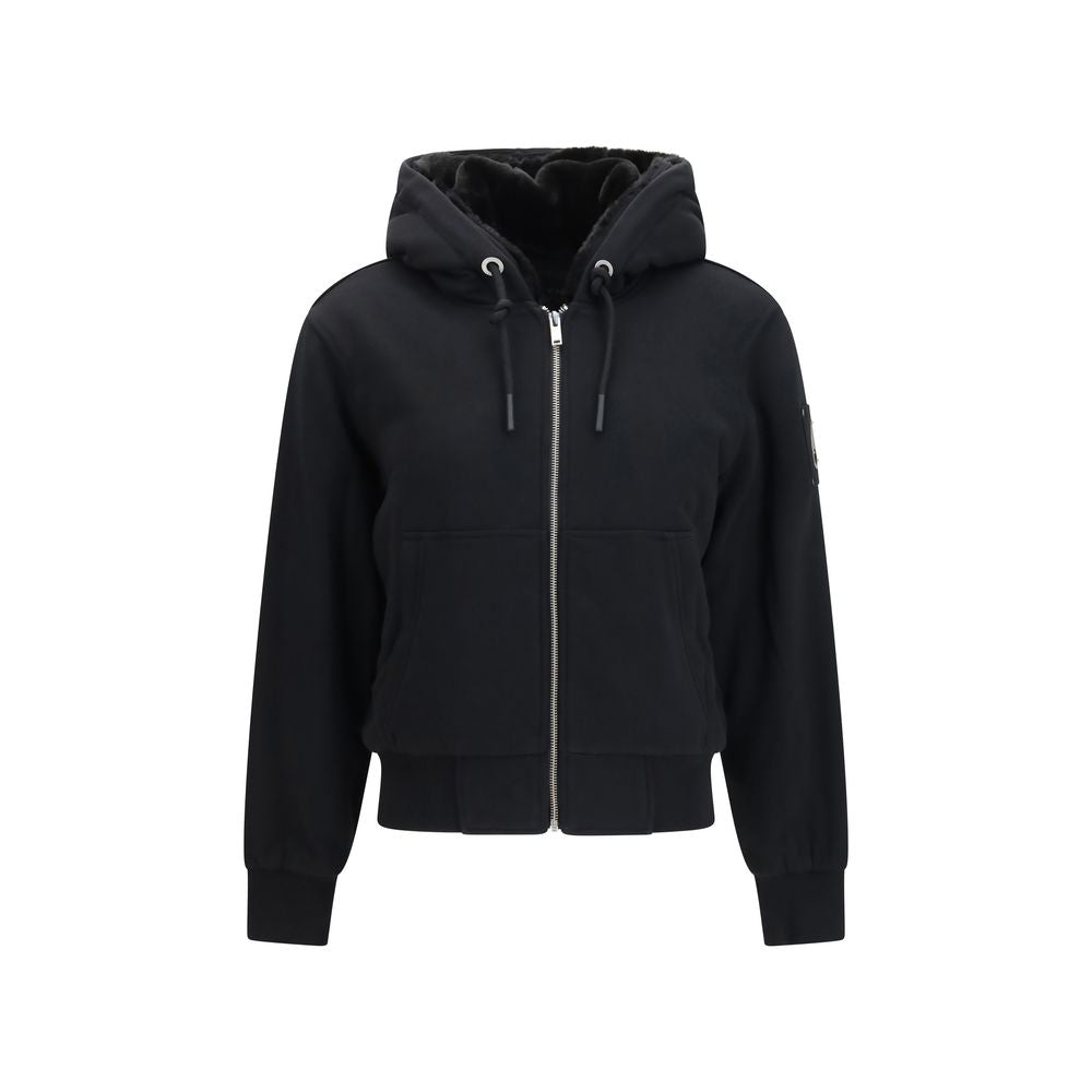 Moose Knuckles Schwarzer Baumwoll-Sweatshirt