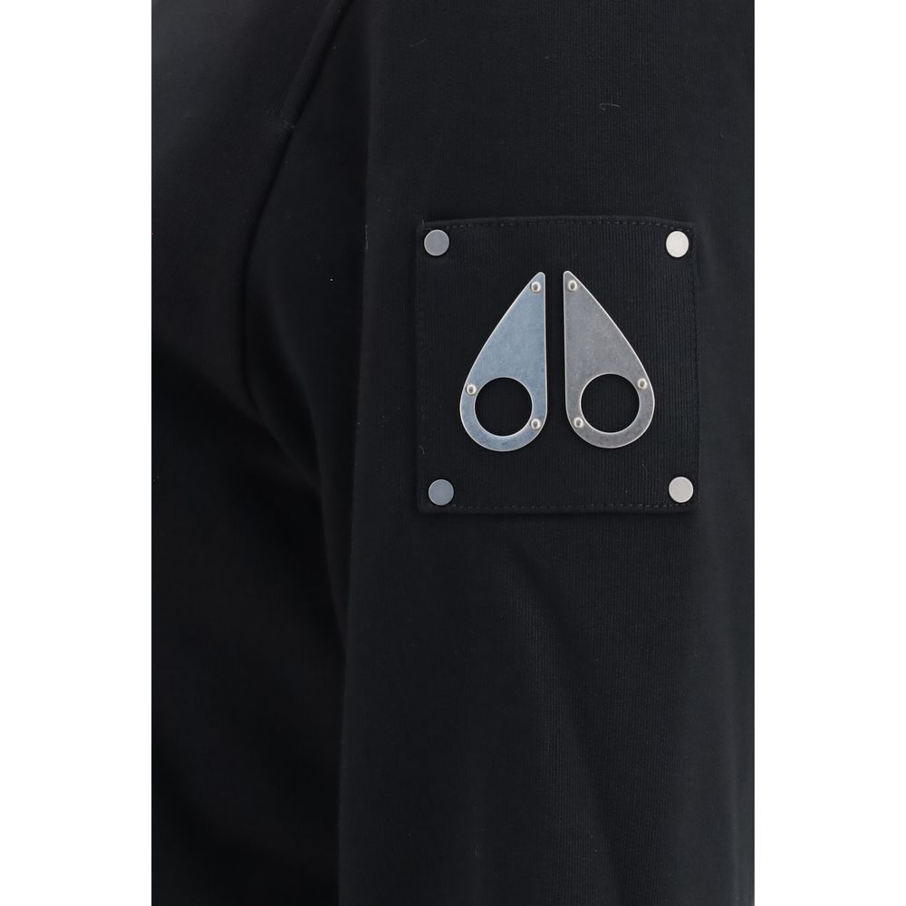 Moose Knuckles Schwarzer Baumwoll-Sweatshirt