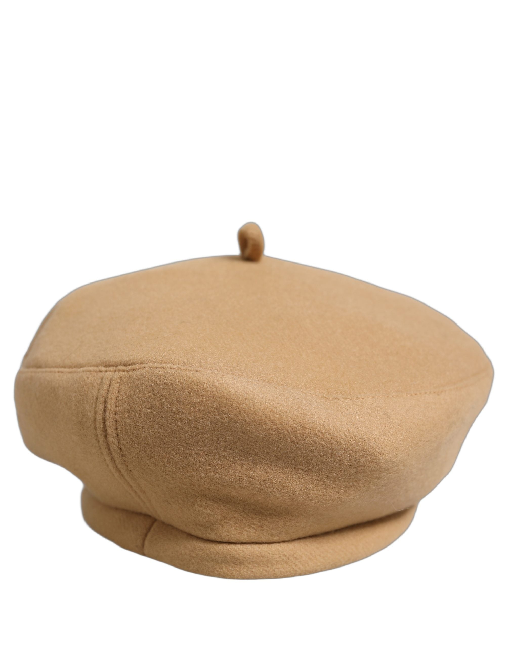 Dolce & Gabbana Beige Woll-Baskenmütze im französischen Stil Capello Hut