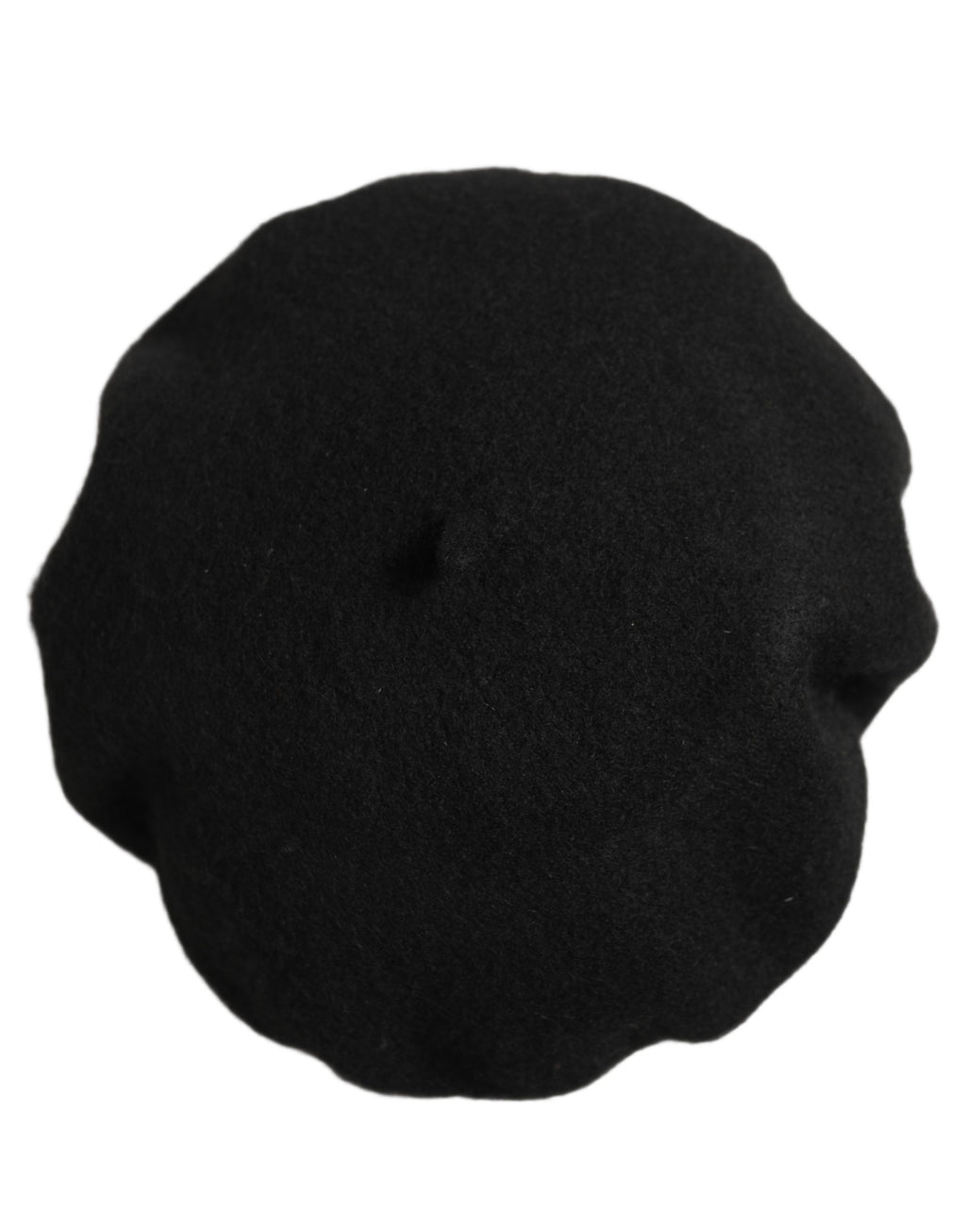 Dolce & Gabbana Schwarzer Woll-Beret im französischen Stil