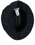Dolce & Gabbana Blauer Schwarzer Polka Dot Baumwoll Bucket Hat