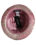 Dolce & Gabbana Pink Metallic Jacquard Pattern Bucket Hat