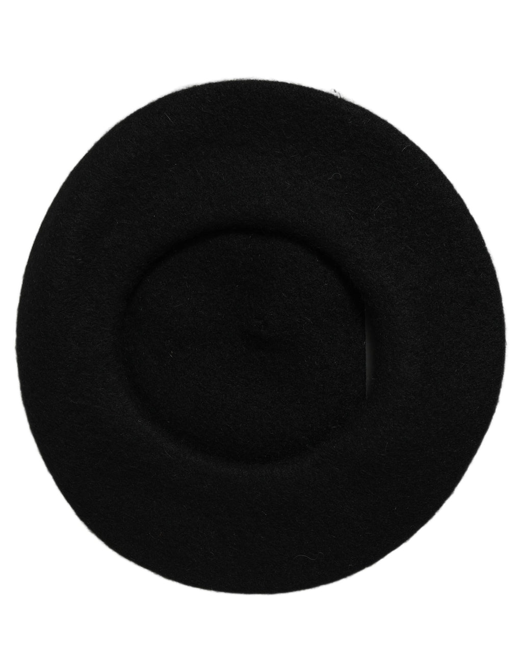 Dolce & Gabbana Schwarzer Woll-Beret im französischen Stil