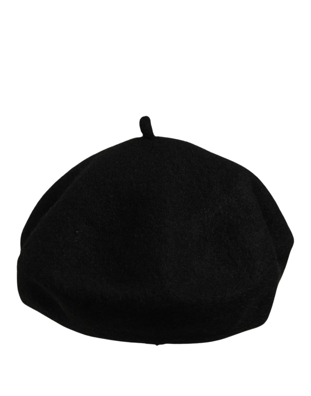 Dolce & Gabbana Schwarzer Woll-Beret im französischen Stil