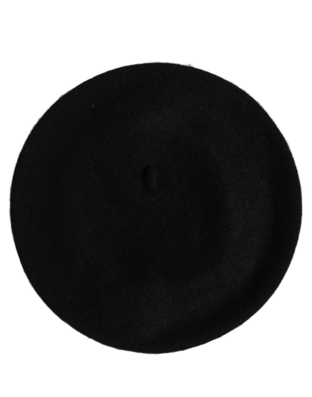 Dolce & Gabbana Schwarzer Woll-Beret im französischen Stil