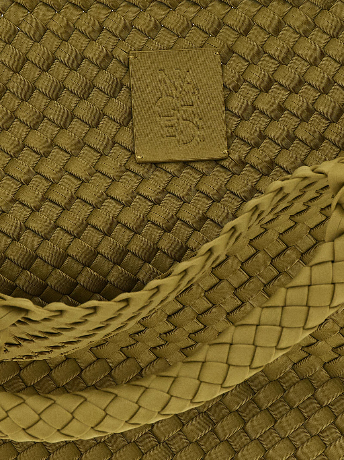 NAGHEDI Grüne Nylon Handtasche
